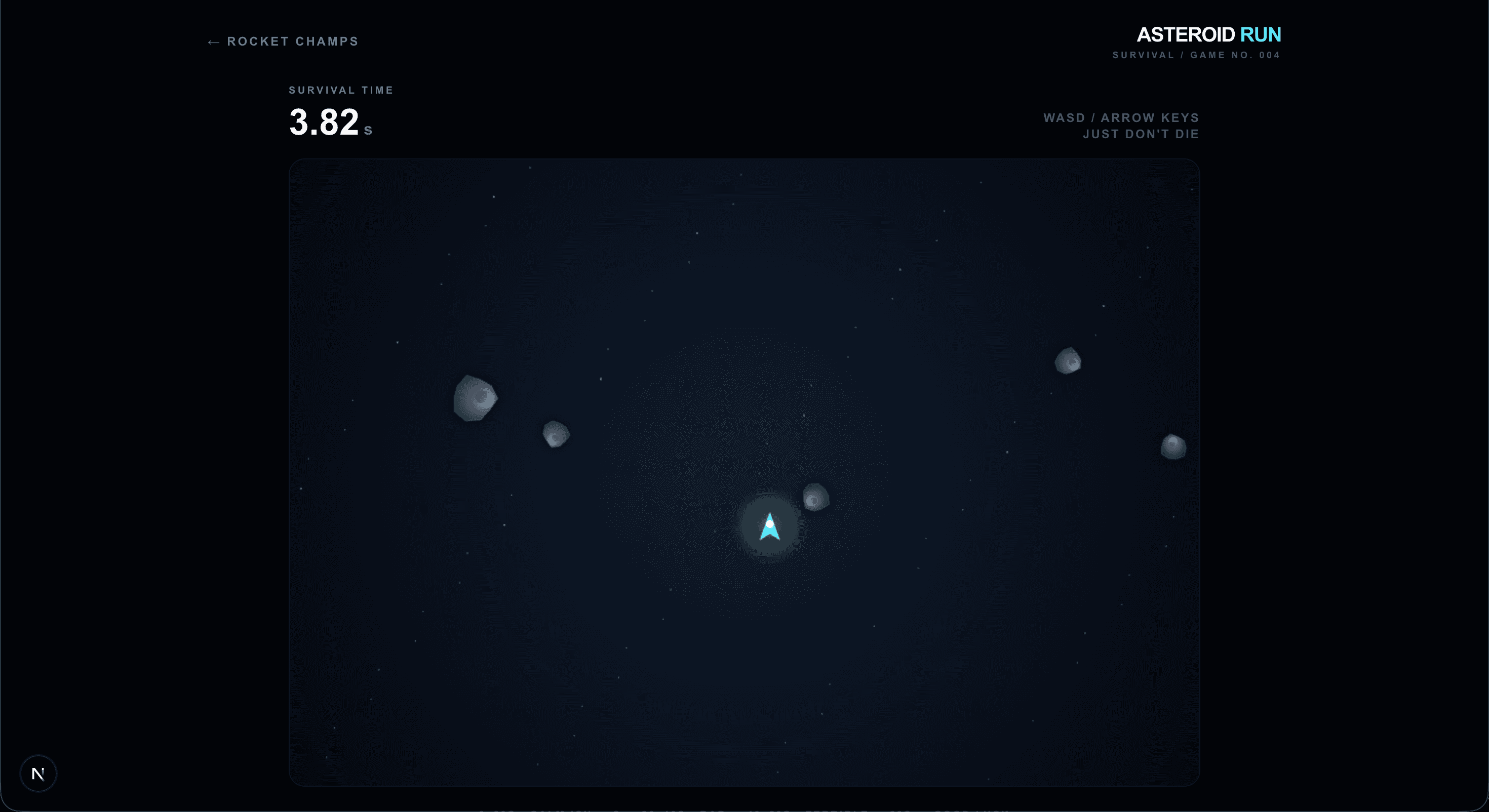 Asteroid Run gameplay